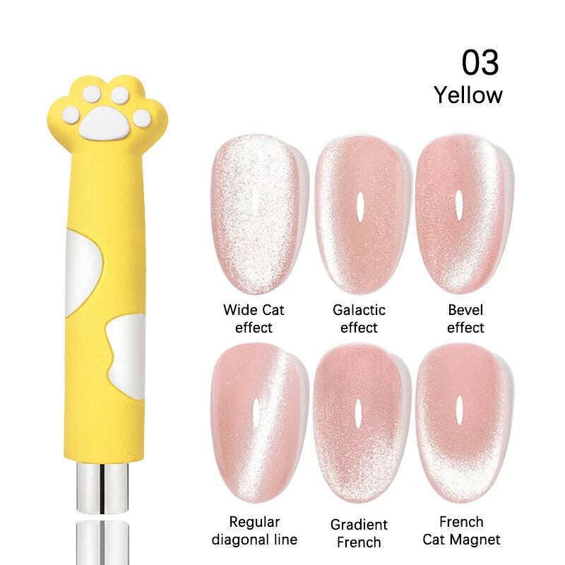 LILYCUTE 7ML Rainbow Glass Cat Magnetic Gel Nail Polish Super-Bright Colorful Glitter Sparkling Manicure Semi Permanent Nail Gel - KIMLUD