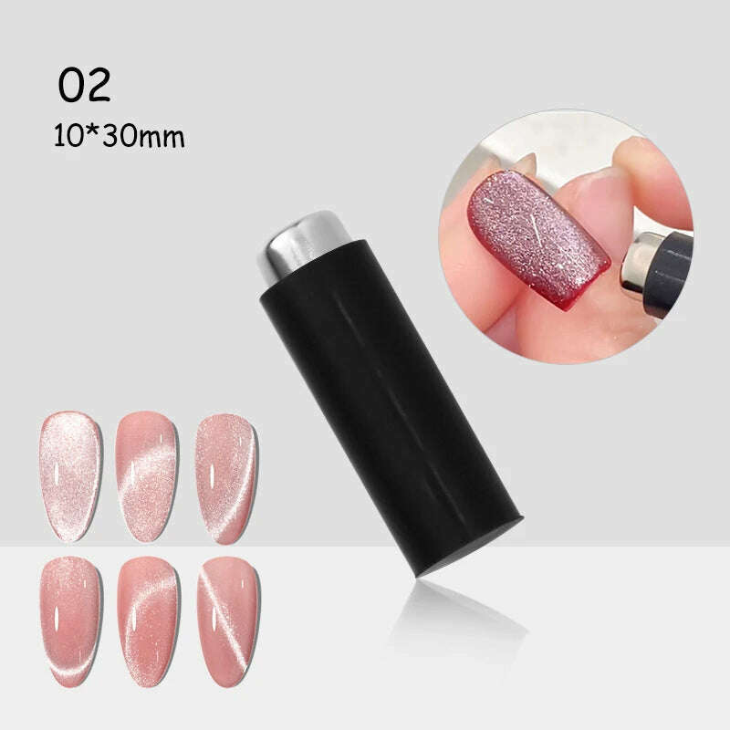 LILYCUTE 7ML Rainbow Glass Cat Magnetic Gel Nail Polish Super-Bright Colorful Glitter Sparkling Manicure Semi Permanent Nail Gel - KIMLUD