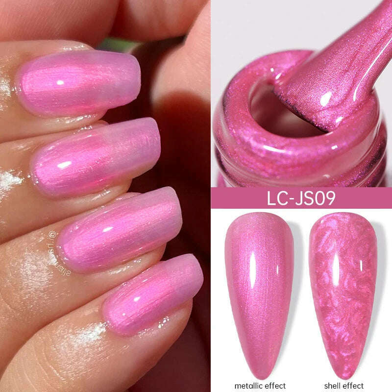 LILYCUTE 7ML Sparkling Glitter Rainbow Cat Magnetic Gel Nail Polish 9D Colorful Semi Permanent Soak Off Nail Art UV Gel Varnish - KIMLUD