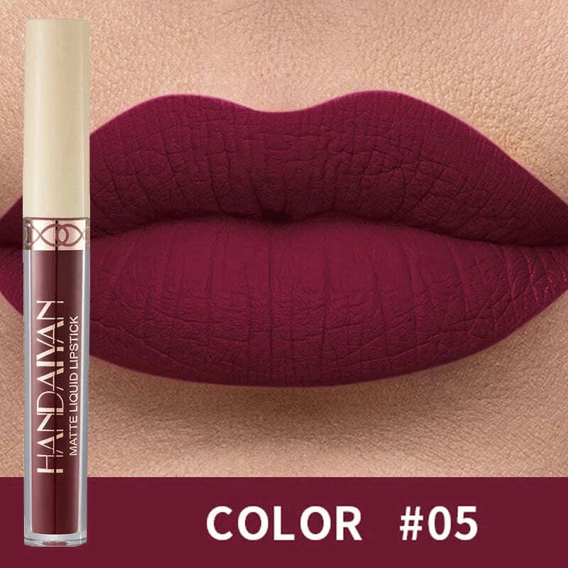 Lip Gloss - Long-Lasting Matte Finish - Dark Purple | KIMLUD