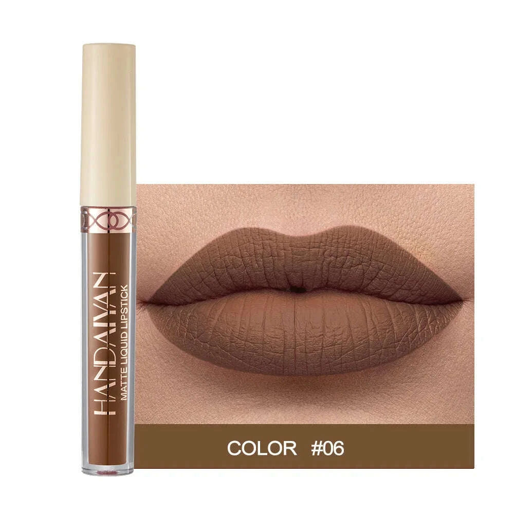 Lip Gloss - Long-Lasting Matte Finish - Dark Purple | KIMLUD