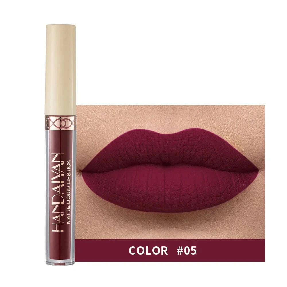 Lip Gloss - Long-Lasting Matte Finish - Dark Purple | KIMLUD
