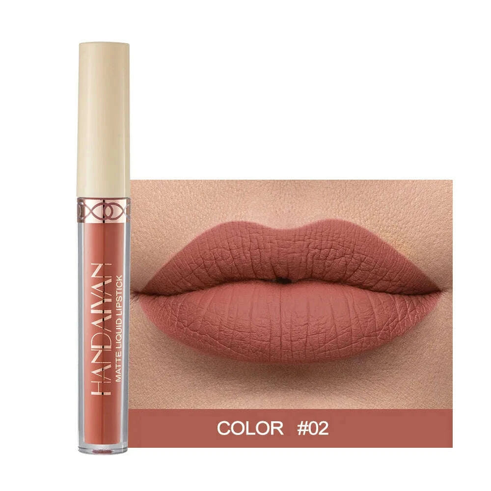 Lip Gloss - Long-Lasting Matte Finish - Dark Purple | KIMLUD
