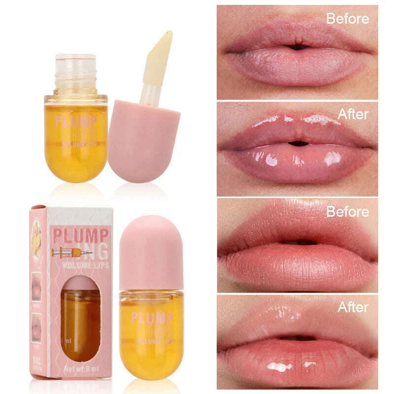KIMLUD, Lip Plumper Oil Instant Volumising Enhancer Long Lasting Lip Serum Collagen Lips Volume Increases Lipgloss Sexy Cosmetic 2024, KIMLUD Womens Clothes