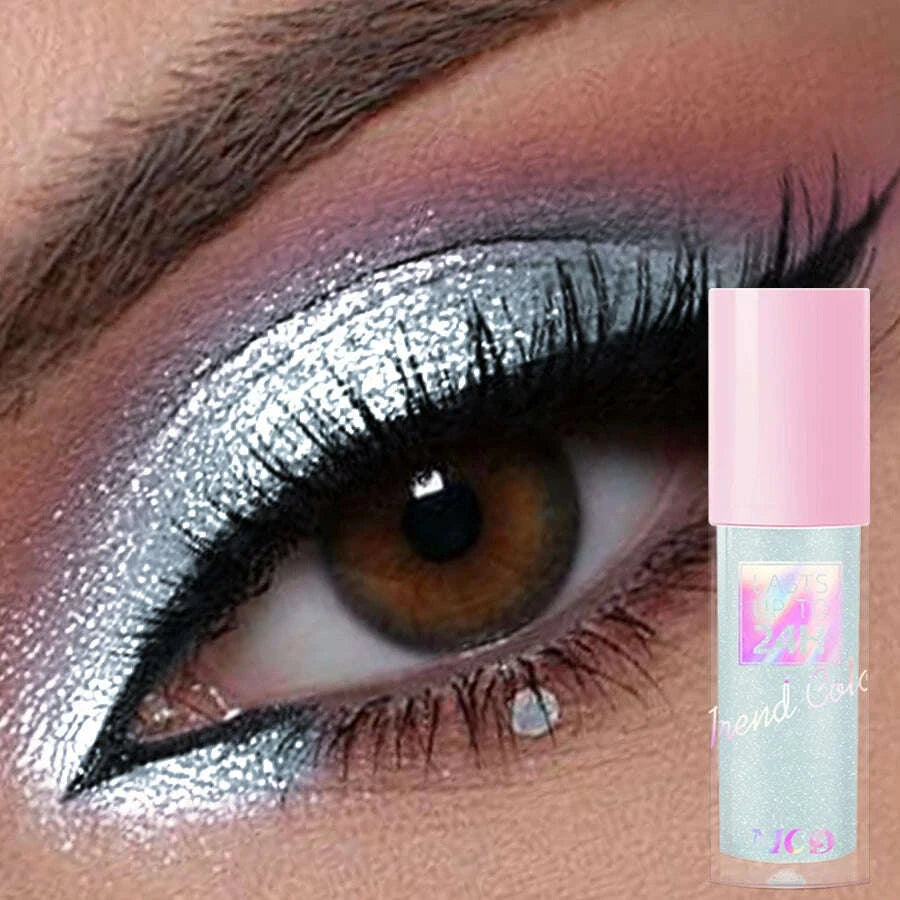 Liquid Eyeshadow - Glitter Metallic Waterproof - Liquid - Blue | KIMLUD