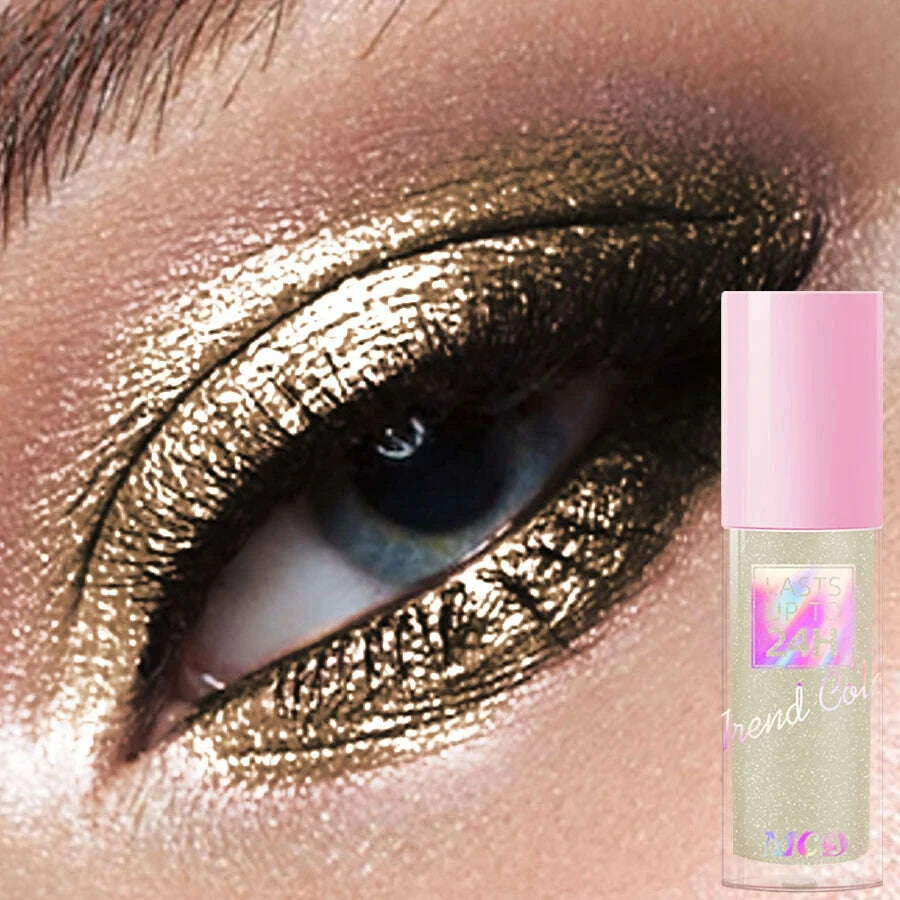 Liquid Eyeshadow - Glitter Metallic Waterproof - Liquid - Blue | KIMLUD