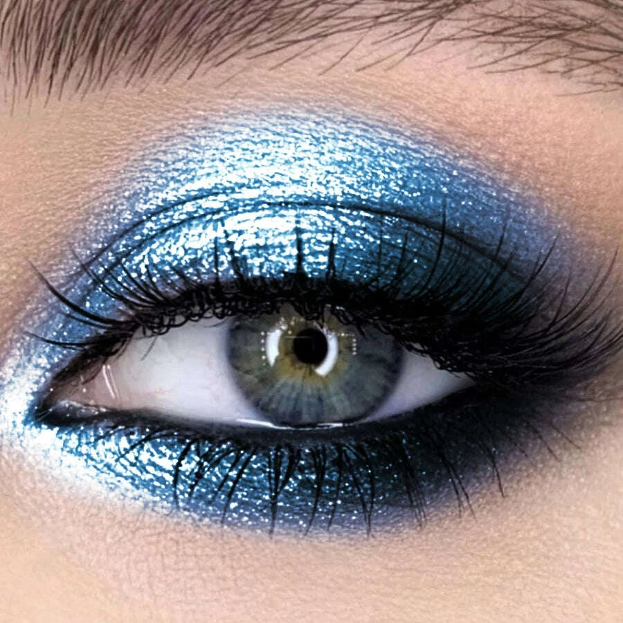 Liquid Eyeshadow - Glitter Metallic Waterproof - Liquid - Blue | KIMLUD