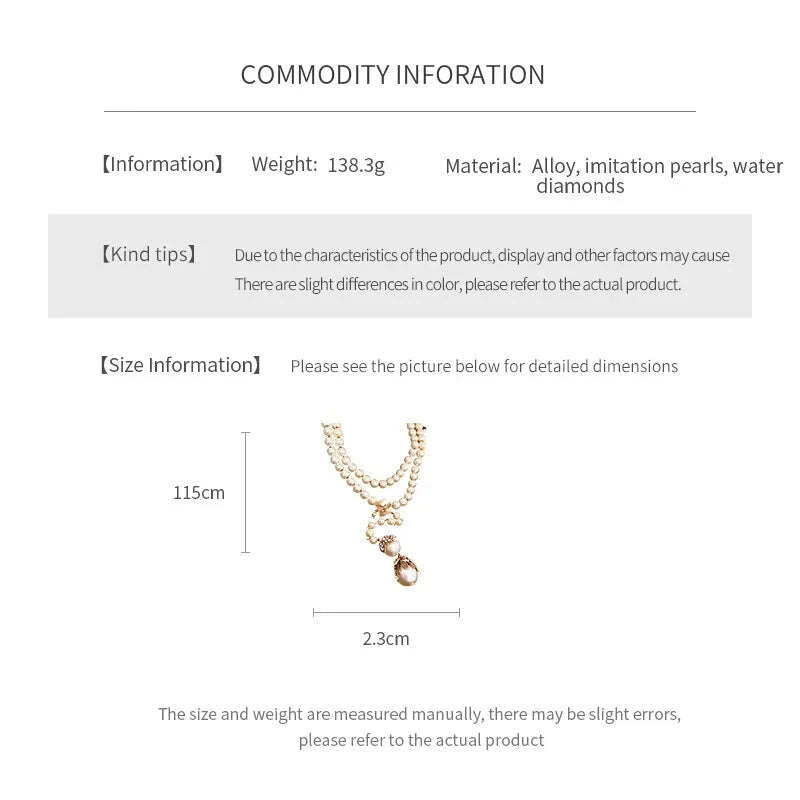 Little Bird French Imitation Pearl Pendant Necklace Flower Inlaid Rhinestone Adjustable Necklace Fashion Woman Party Jewelry N1