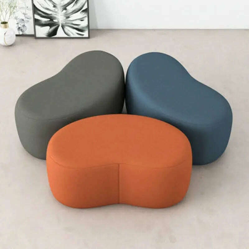 KIMLUD, Living Room Shoe Changing Stool Modern Simple Small Stools Household Stools & Ottomans Creative Technology Cloth Sofa Bench, KIMLUD Women's Clothes