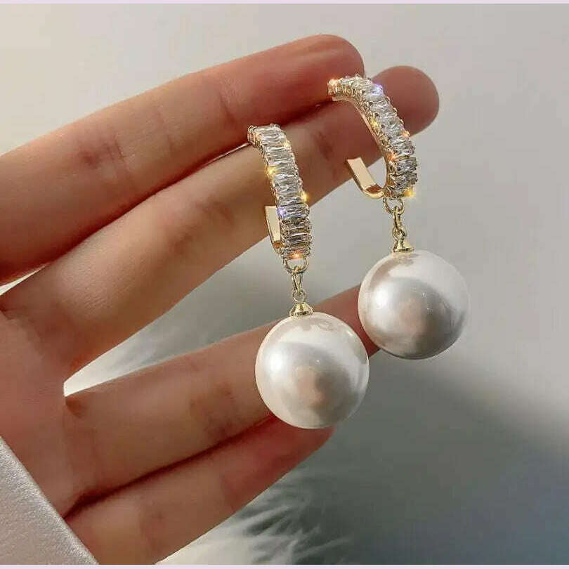 Long Tassel Earrings for Women Korean Crystal Leaf Drop Earring Girls Accessories Statement Gold Color Brincos Jewelry Gifts - KIMLUD