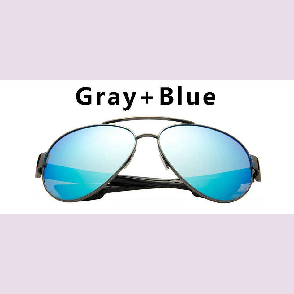 KIMLUD, LORETO Sunglasses Men Driving Shades Male Mirror Polarized Sunglasses For Men Retro Brand Designer Sport Pilot Eyewear Gafas, C2 / With Packing, KIMLUD APPAREL - Womens Clothes