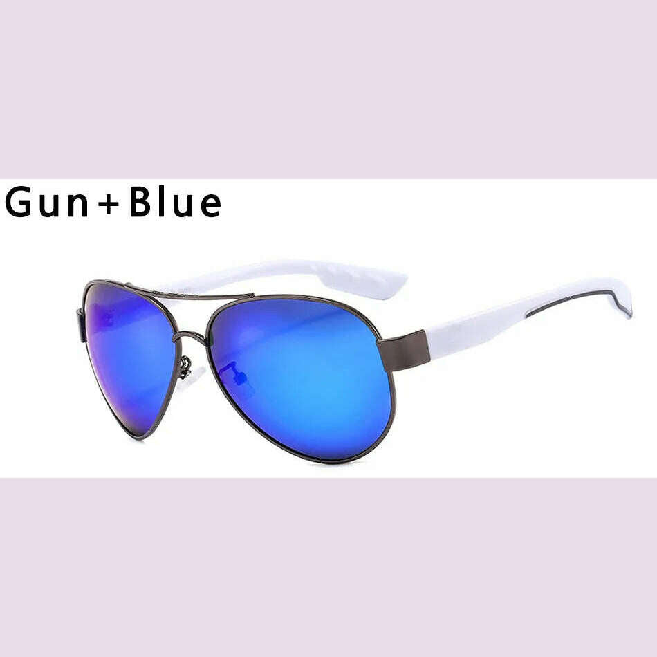 KIMLUD, LORETO Sunglasses Men Driving Shades Male Mirror Polarized Sunglasses For Men Retro Brand Designer Sport Pilot Eyewear Gafas, Yi9 / With Packing, KIMLUD APPAREL - Womens Clothes