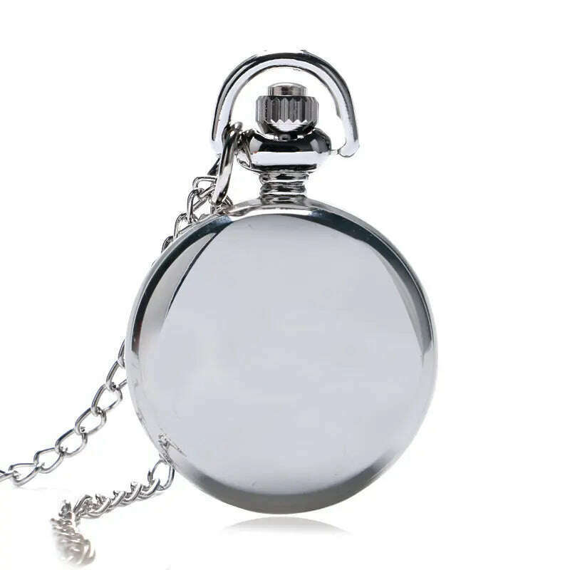 Lucky Colorful Painting Drawing Cute Bird Small Size Quartz Pocket Watch Womens Lady Girl Beautiful Necklace Pendant Chian Gifts - KIMLUD