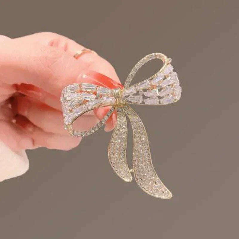 KIMLUD, Lucky Grass To Prevent Walking Brooch Four-leaf Clover Vintage Emerald Color Brooch Female Wedding Suit Jewelry Accessories, DY0808-12, KIMLUD Women's Clothes