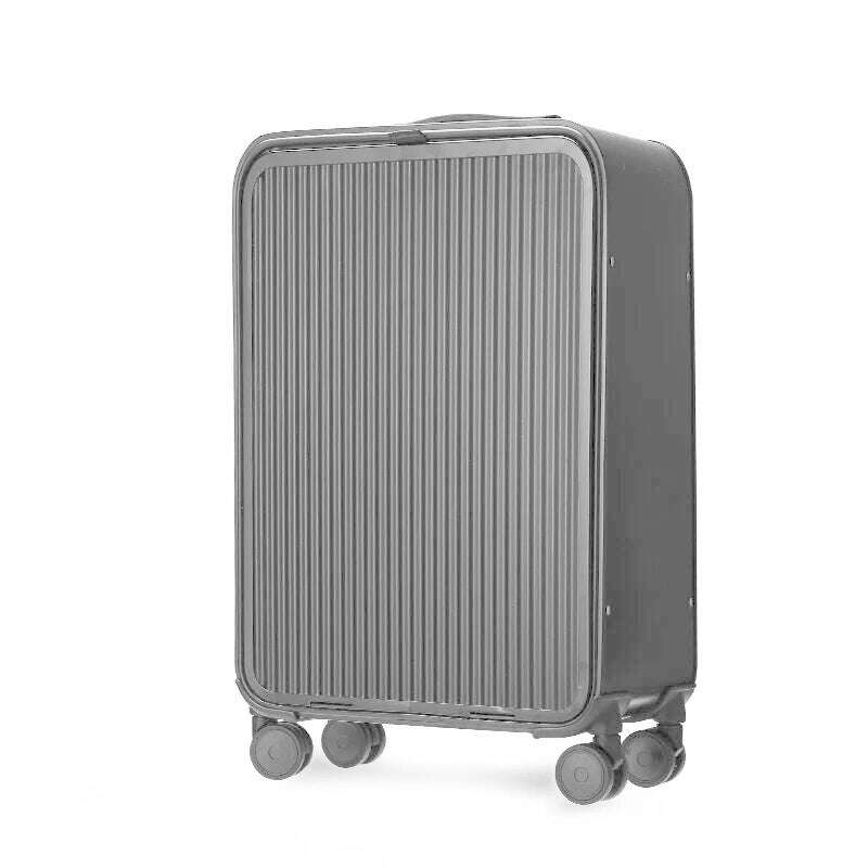 KIMLUD, Luxury Brand 100% Aluminum-magnesium alloy Rolling Luggage 16/20/24 inch size high quality trolley case Business Suitcase Wheels, Black / 20Inches 500mm, KIMLUD APPAREL - Womens Clothes
