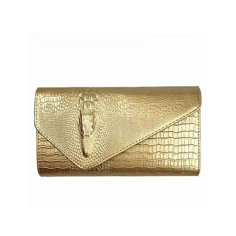 Luxury Crocodile Bags Women Leather Chain Crossbody Bags For Women New 2023 Brand Handbags Shoulder Bags Messenger Female Clutch - KIMLUD