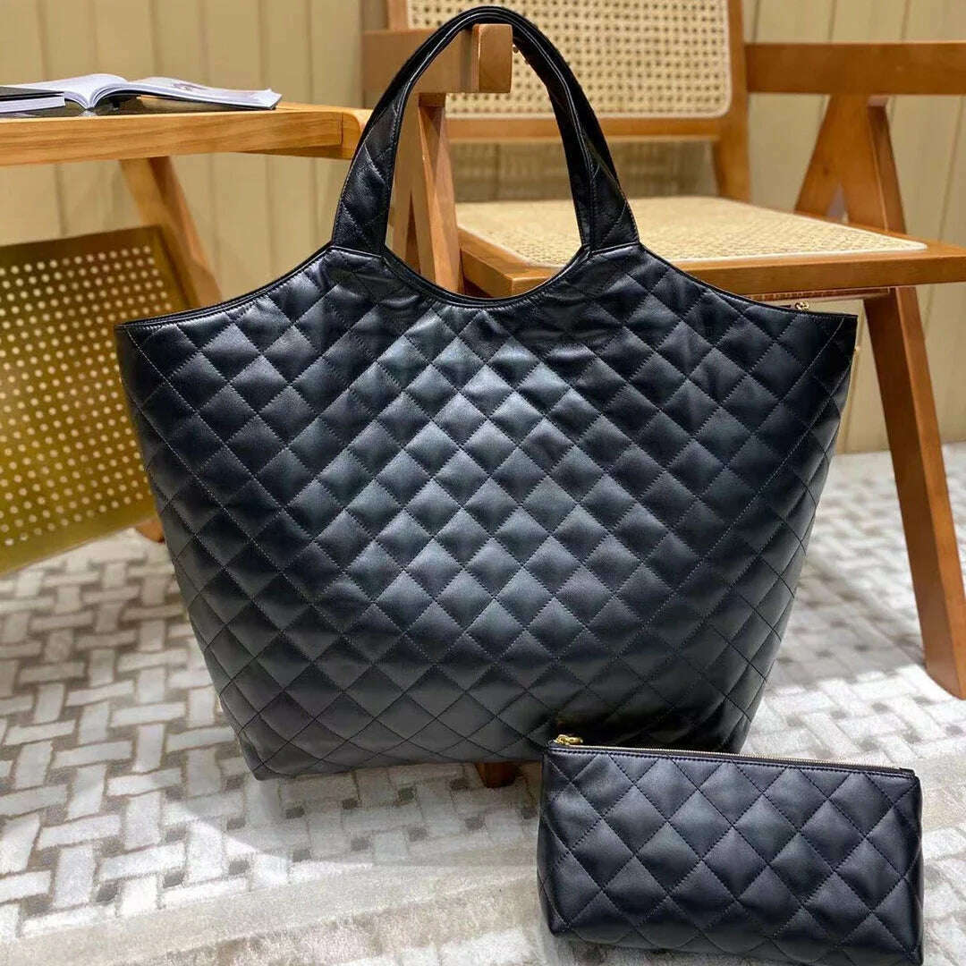 KIMLUD, Luxury Designer Bag For Women 2024 Brand Handbags Shoulder Bag, Black, KIMLUD APPAREL - Womens Clothes