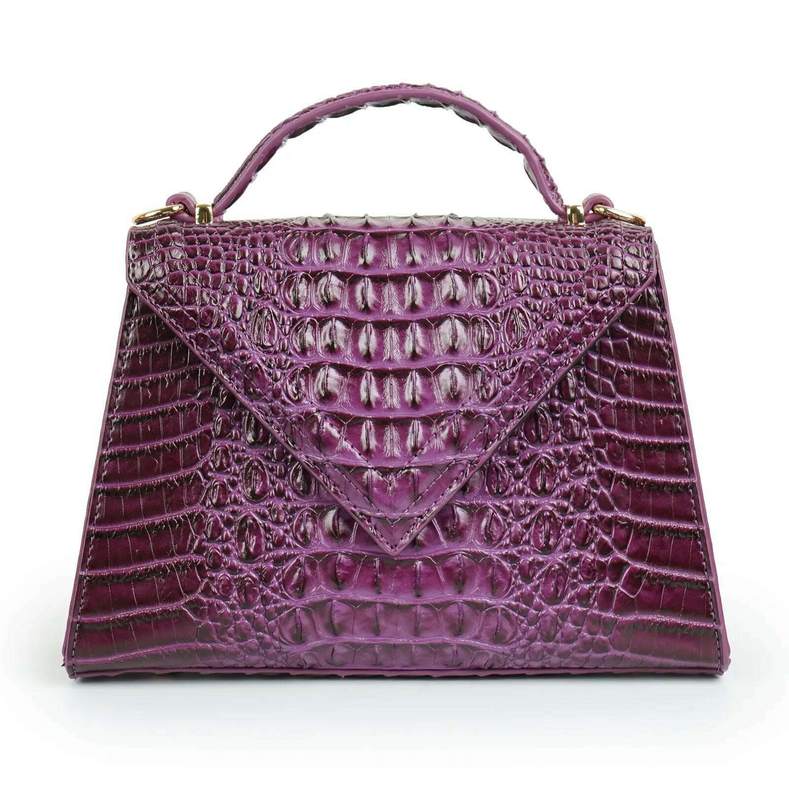KIMLUD, Luxury Designer Handbag Brand Crossbody Bags for Women 2022 New Crocodile Pattern Leather Shoulder Bags Casual Tote Bag, KIMLUD Women's Clothes