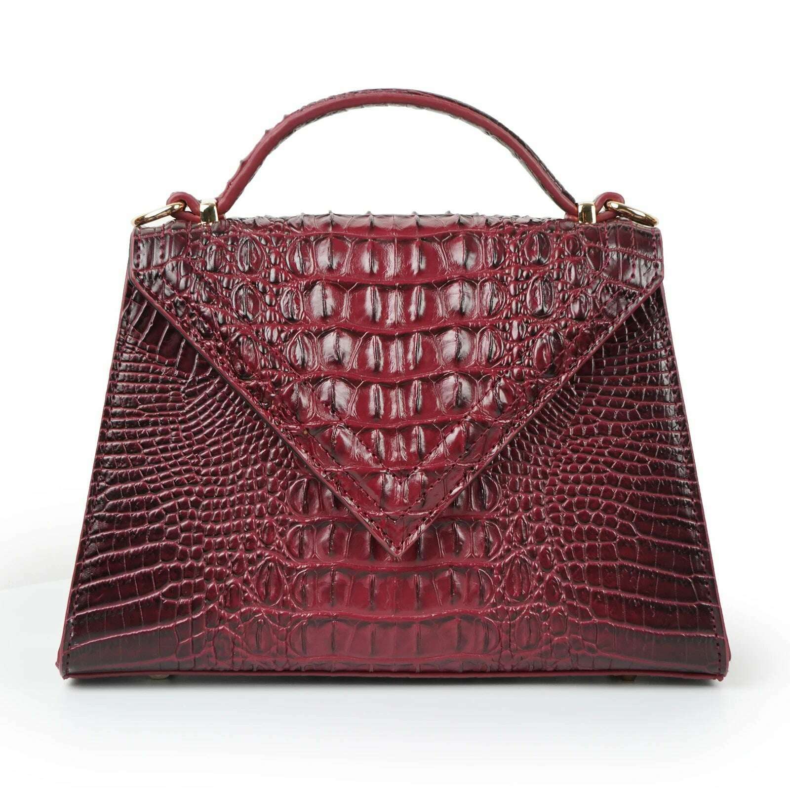 KIMLUD, Luxury Designer Handbag Brand Crossbody Bags for Women 2022 New Crocodile Pattern Leather Shoulder Bags Casual Tote Bag, KIMLUD Womens Clothes