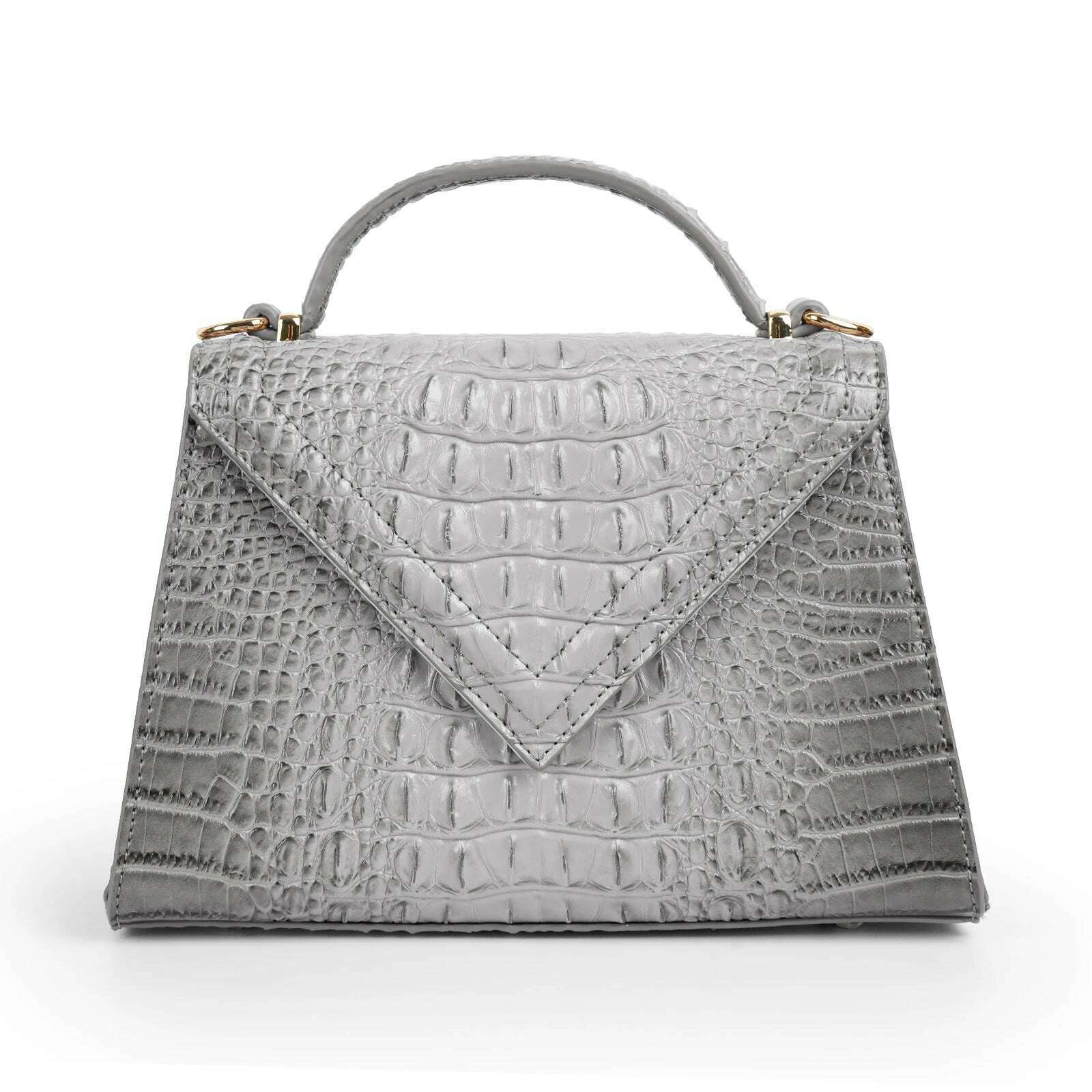 KIMLUD, Luxury Designer Handbag Brand Crossbody Bags for Women 2022 New Crocodile Pattern Leather Shoulder Bags Casual Tote Bag, KIMLUD Womens Clothes