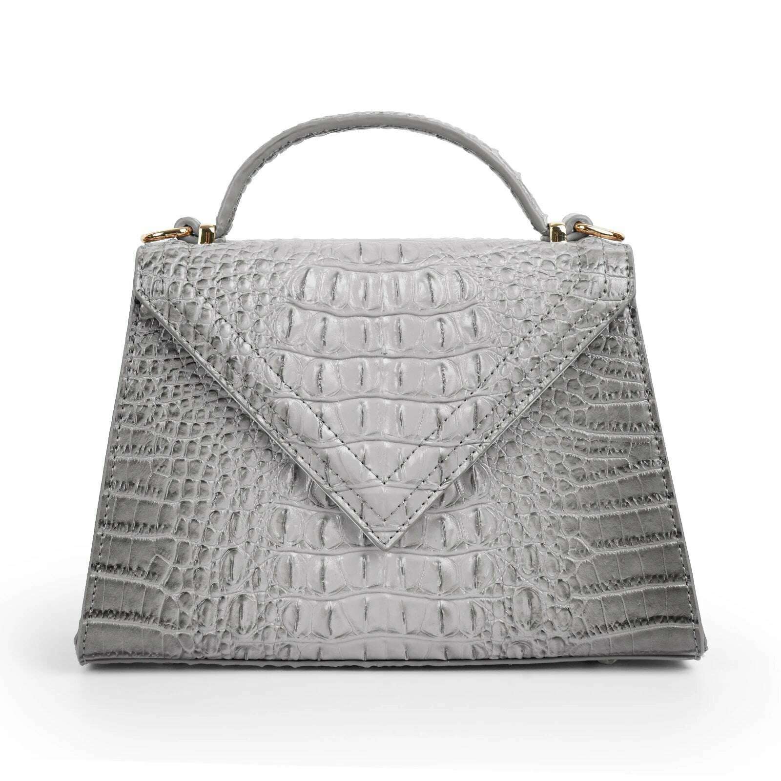 Luxury Designer Handbag Brand Crossbody Bags for Women 2022 New Crocodile Pattern Leather Shoulder Bags Casual Tote Bag - KIMLUD