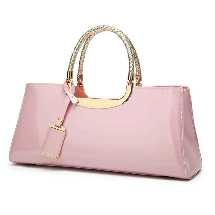 KIMLUD, Luxury Designer Handbag Women 2023 Evening Party Hand Bag Red Black Blue Pink Beige Ladies Handbags Sac A Main Femme Bolso Mujer, Pink, KIMLUD Womens Clothes