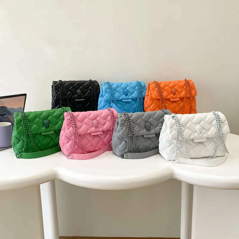 KIMLUD, Luxury Designer Shoulder Bag For Women's Wallets Bag 2023 Trend Rainbow Bag Fashion Retro Women's Handbag Retro Crossbody Bag, KIMLUD Womens Clothes