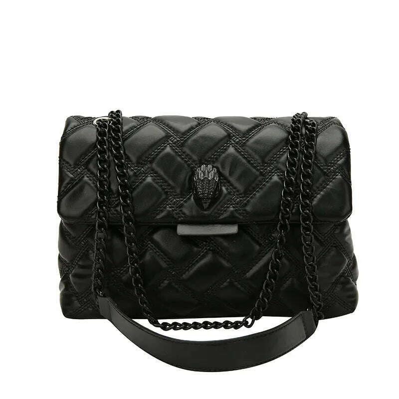 KIMLUD, Luxury Designer Shoulder Bag For Women's Wallets Bag 2023 Trend Rainbow Bag Fashion Retro Women's Handbag Retro Crossbody Bag, black, KIMLUD APPAREL - Womens Clothes