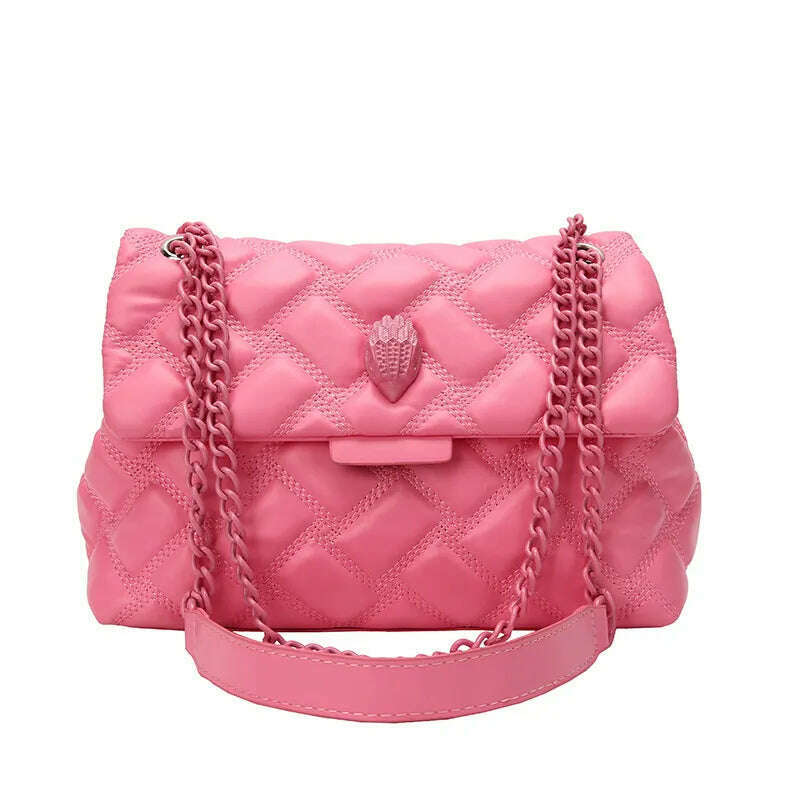 KIMLUD, Luxury Designer Shoulder Bag For Women's Wallets Bag 2023 Trend Rainbow Bag Fashion Retro Women's Handbag Retro Crossbody Bag, Pink, KIMLUD APPAREL - Womens Clothes
