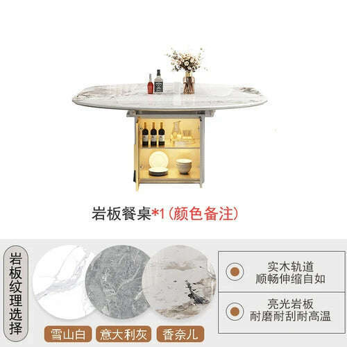 KIMLUD, Luxury Extendable Dining Table Nordic Modern Living Room Dining Table Minimalist Design Mesa De Comedor Kitchen Furniture, KIMLUD Womens ClothesKIMLUD, Luxury Extendable Dining Table Nordic Modern Living Room Dining Table Minimalist Design Mesa De Comedor Kitchen Furniture, 140x80x75cm, KIMLUD APPAREL - Womens Clothes