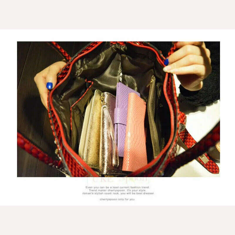 KIMLUD, Luxury Fashion Diamonds Women Handbags Genuine Leather Female Dumplings Shoulder Slung Bag Drill Lock Messenger Crossbody Bags, KIMLUD Womens Clothes