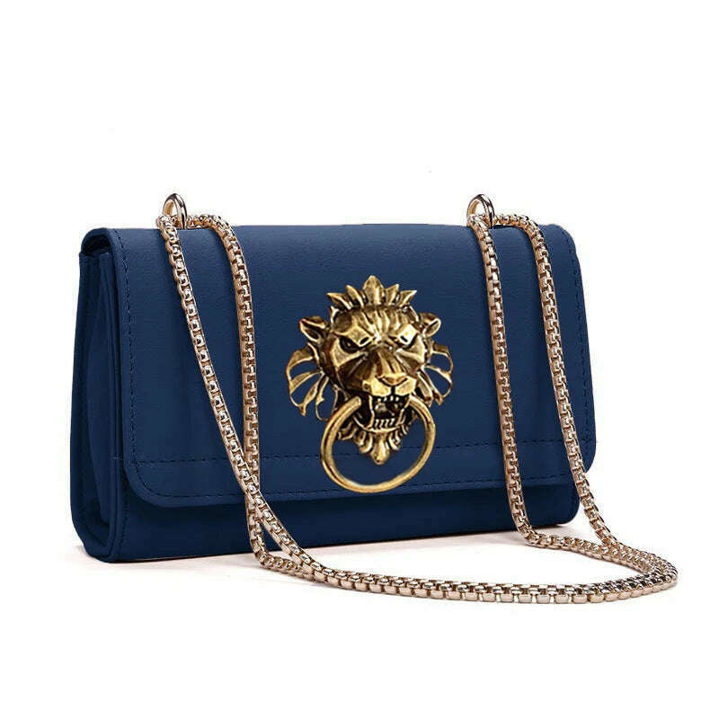 KIMLUD, Luxury Handbags Women Bags New Design European Brand Crocodile Chain Shoulder Crossbody Bags For Women Day Clutch Bolsa Feminina, dark blue, KIMLUD APPAREL - Womens Clothes