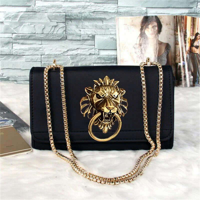 KIMLUD, Luxury Handbags Women Bags New Design European Brand Crocodile Chain Shoulder Crossbody Bags For Women Day Clutch Bolsa Feminina, black 1, KIMLUD APPAREL - Womens Clothes