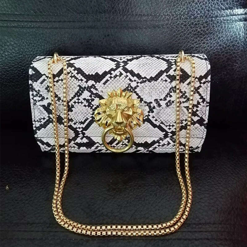 KIMLUD, Luxury Handbags Women Bags New Design European Brand Crocodile Chain Shoulder Crossbody Bags For Women Day Clutch Bolsa Feminina, beige, KIMLUD APPAREL - Womens Clothes