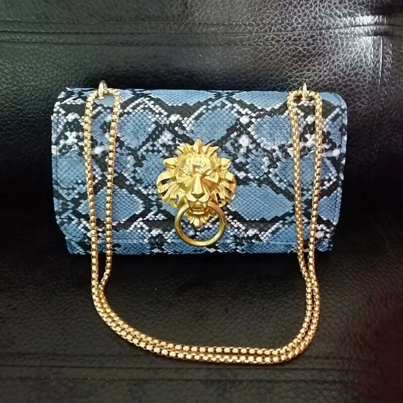 KIMLUD, Luxury Handbags Women Bags New Design European Brand Crocodile Chain Shoulder Crossbody Bags For Women Day Clutch Bolsa Feminina, blue, KIMLUD Womens Clothes