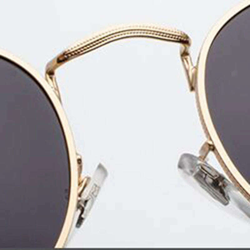 Luxury Mirror Sunglasses Women/Men Brand Designer Lady Classic Round Sun Glasses UV400 Outdoor Oculos De Sol Gafas - KIMLUD
