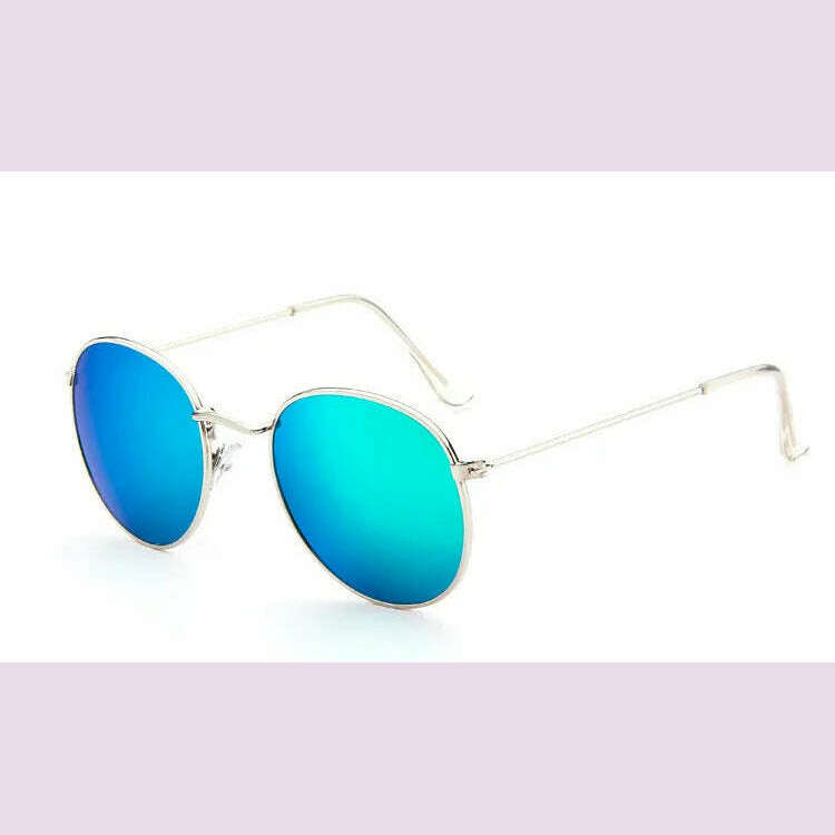 Luxury Mirror Sunglasses Women/Men Brand Designer Lady Classic Round Sun Glasses UV400 Outdoor Oculos De Sol Gafas - KIMLUD