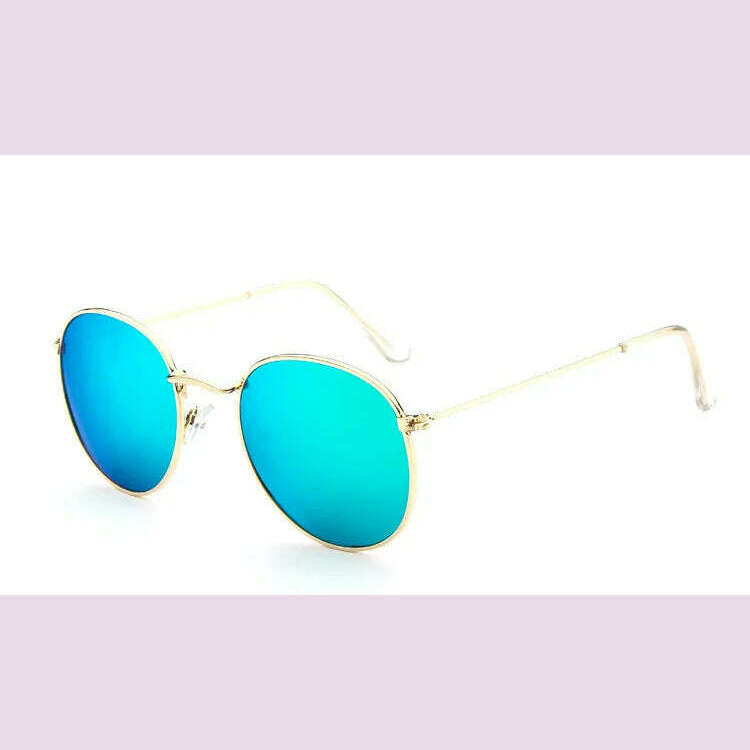 Luxury Mirror Sunglasses Women/Men Brand Designer Lady Classic Round Sun Glasses UV400 Outdoor Oculos De Sol Gafas - KIMLUD