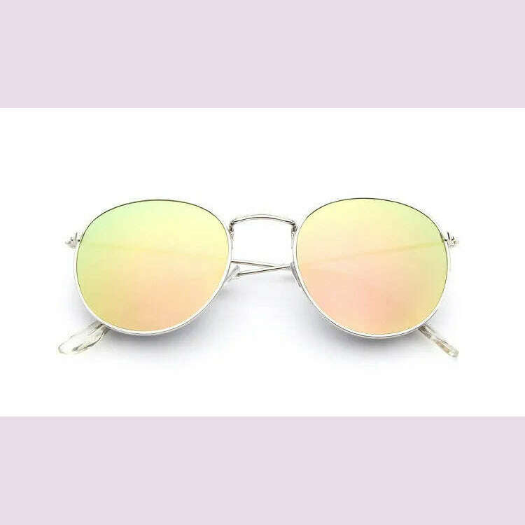 Luxury Mirror Sunglasses Women/Men Brand Designer Lady Classic Round Sun Glasses UV400 Outdoor Oculos De Sol Gafas - KIMLUD
