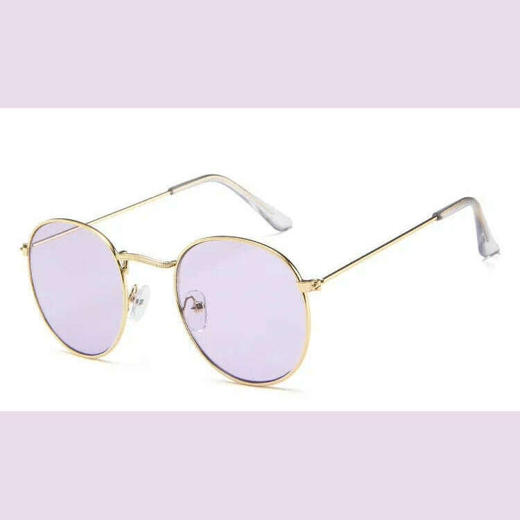 Luxury Mirror Sunglasses Women/Men Brand Designer Lady Classic Round Sun Glasses UV400 Outdoor Oculos De Sol Gafas - KIMLUD