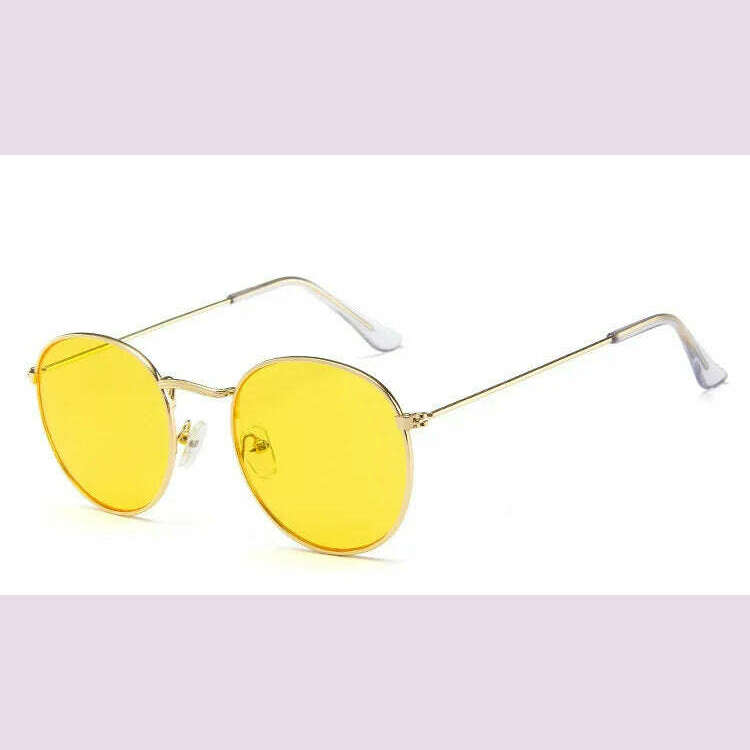 Luxury Mirror Sunglasses Women/Men Brand Designer Lady Classic Round Sun Glasses UV400 Outdoor Oculos De Sol Gafas - KIMLUD
