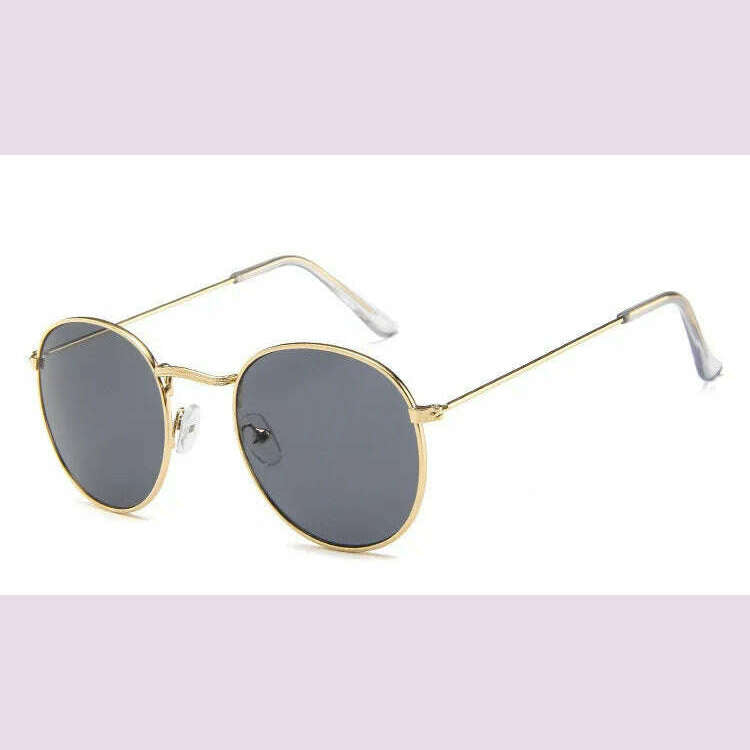 Luxury Mirror Sunglasses Women/Men Brand Designer Lady Classic Round Sun Glasses UV400 Outdoor Oculos De Sol Gafas - KIMLUD
