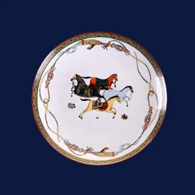 KIMLUD, Luxury War Horse Bone China Dinnerware Set Royal Feast Jingdezhen Porcelain Western Plate Dish Home Decoration Wedding Gifts, 7 inch plate, KIMLUD Womens Clothes
