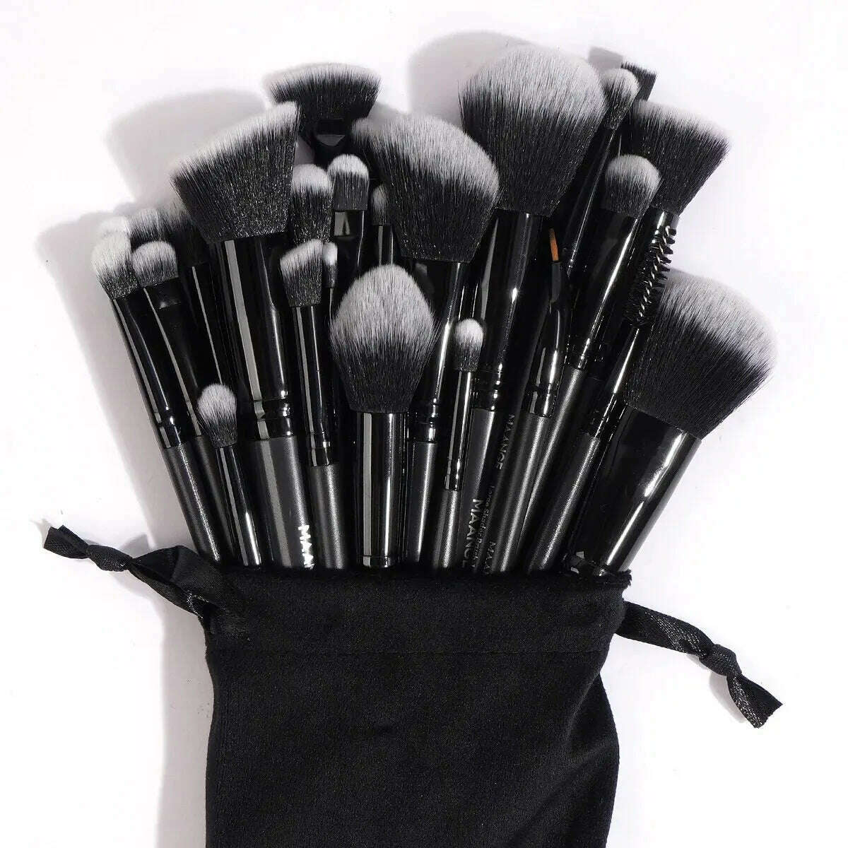 KIMLUD, MAANGE 30pcs Professional Makeup Brush Set Foundation Concealers Eye Shadows Powder Blush Blending Brushes Beauty Tools with Bag, KIMLUD Womens Clothes