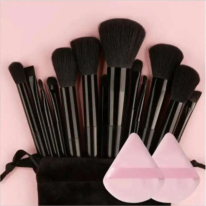 KIMLUD, Makeup Brush Set Soft Fluffy Professiona Cosmetic Foundation Powder Eyeshadow Kabuki Blending Make Up Brush Beauty Tool Makeup, KIMLUD Womens Clothes