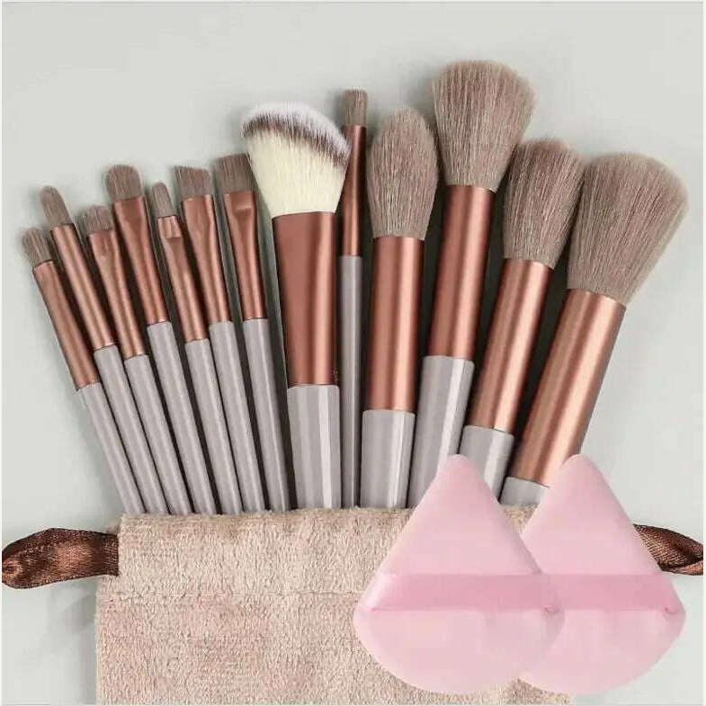 KIMLUD, Makeup Brush Set Soft Fluffy Professiona Cosmetic Foundation Powder Eyeshadow Kabuki Blending Make Up Brush Beauty Tool Makeup, KIMLUD Womens Clothes