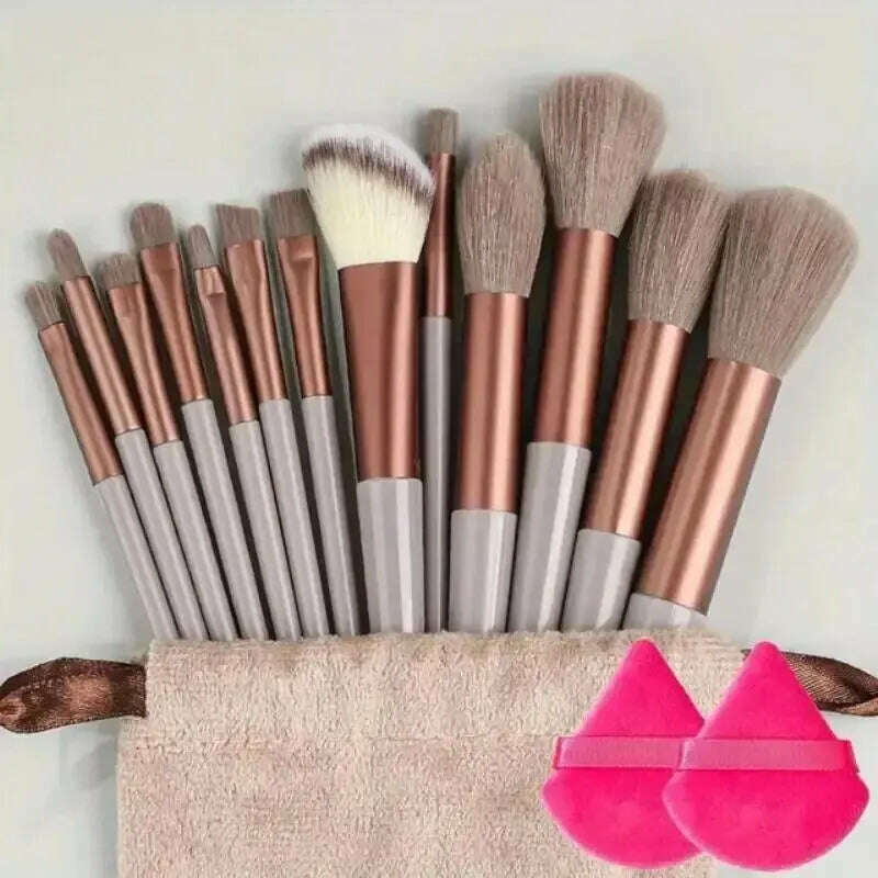 KIMLUD, Makeup Brush Set Soft Fluffy Professiona Cosmetic Foundation Powder Eyeshadow Kabuki Blending Make Up Brush Beauty Tool Makeup, KIMLUD Womens Clothes