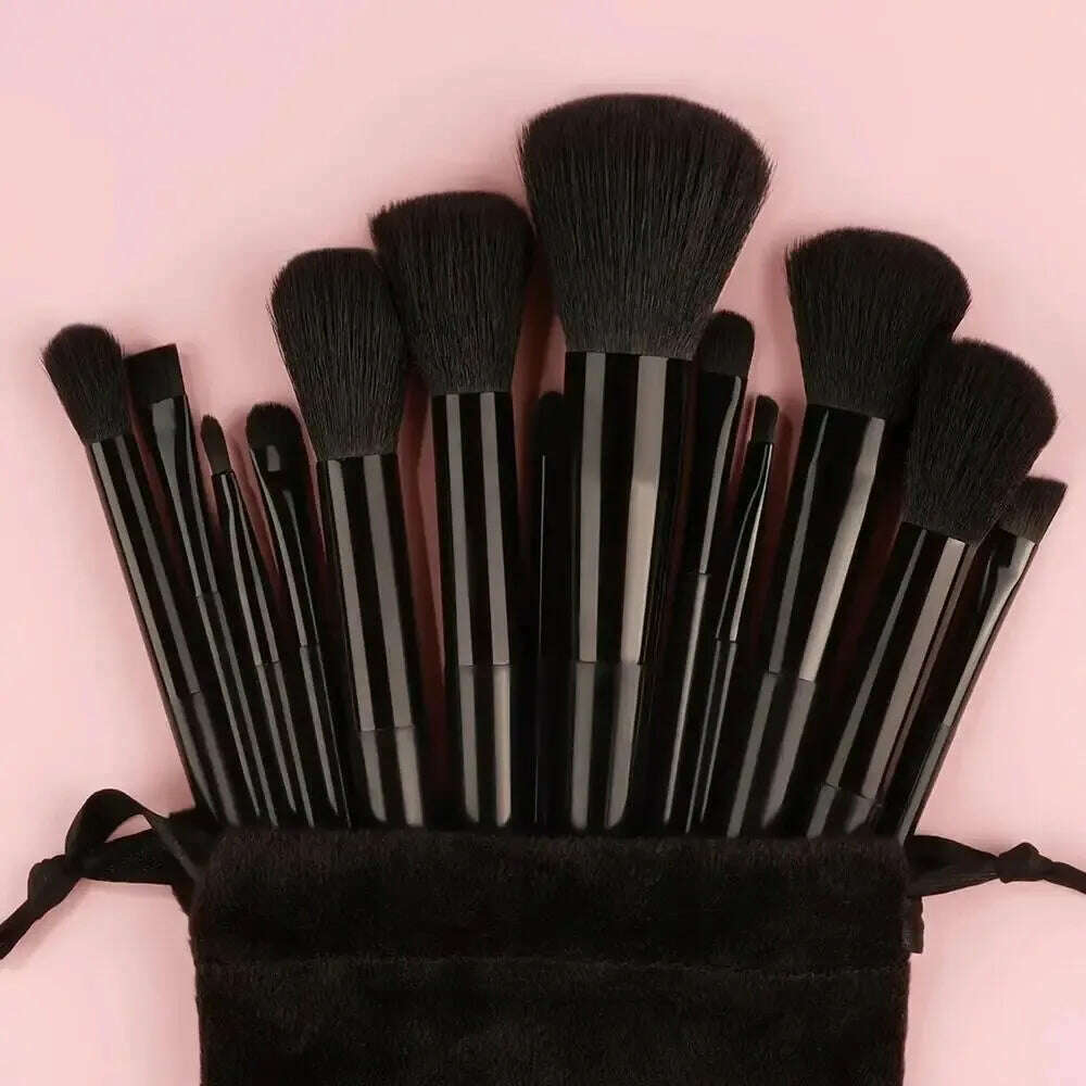 KIMLUD, Makeup Brush Set Soft Fluffy Professiona Cosmetic Foundation Powder Eyeshadow Kabuki Blending Make Up Brush Beauty Tool Makeup, KIMLUD Womens Clothes