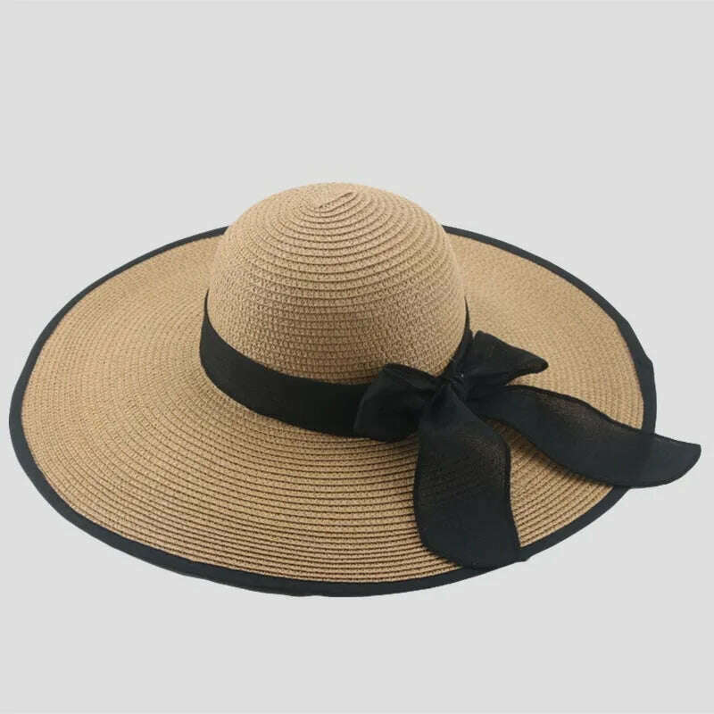 KIMLUD, MAXSITI U Summer Straw Hats Bowknot Steamer Breathable Sun Hat Women Holiday Beach Hat Sun Protection Cap Visor Hat sombreros, KIMLUD Womens Clothes