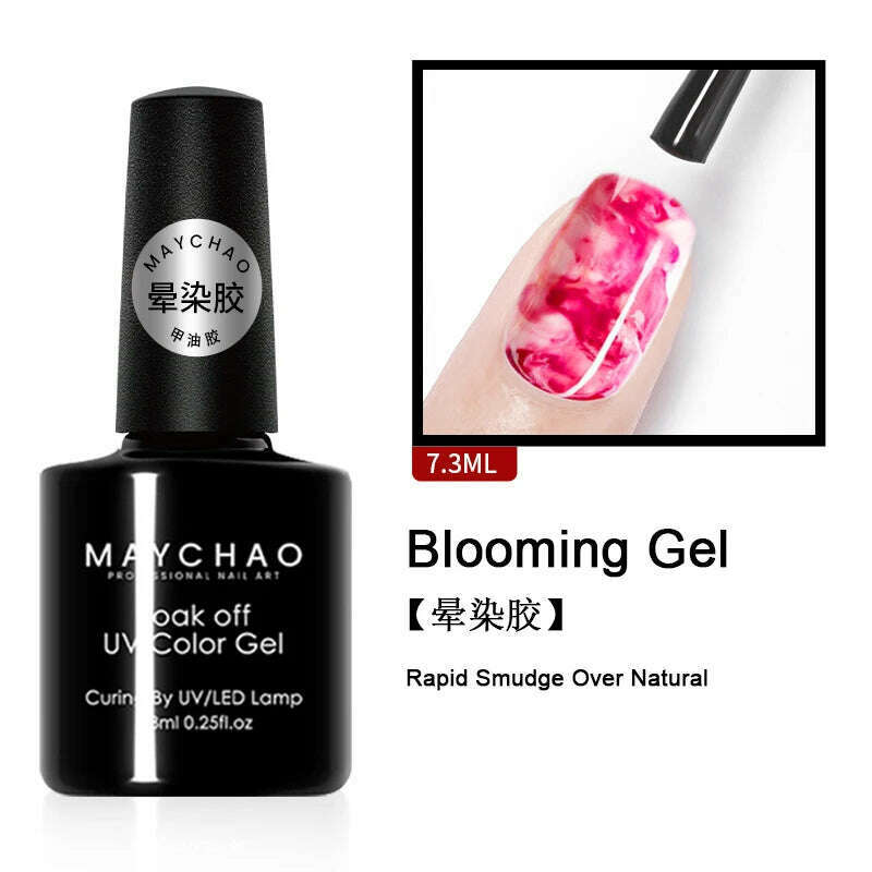 MAYCHAO 7ml Cat Eye Gel Nail Polish Shiny Magnetic Gel Semi Permanent Soak Off UV Gel Glitter Manicure For Nail Art Gel Varnish - KIMLUD